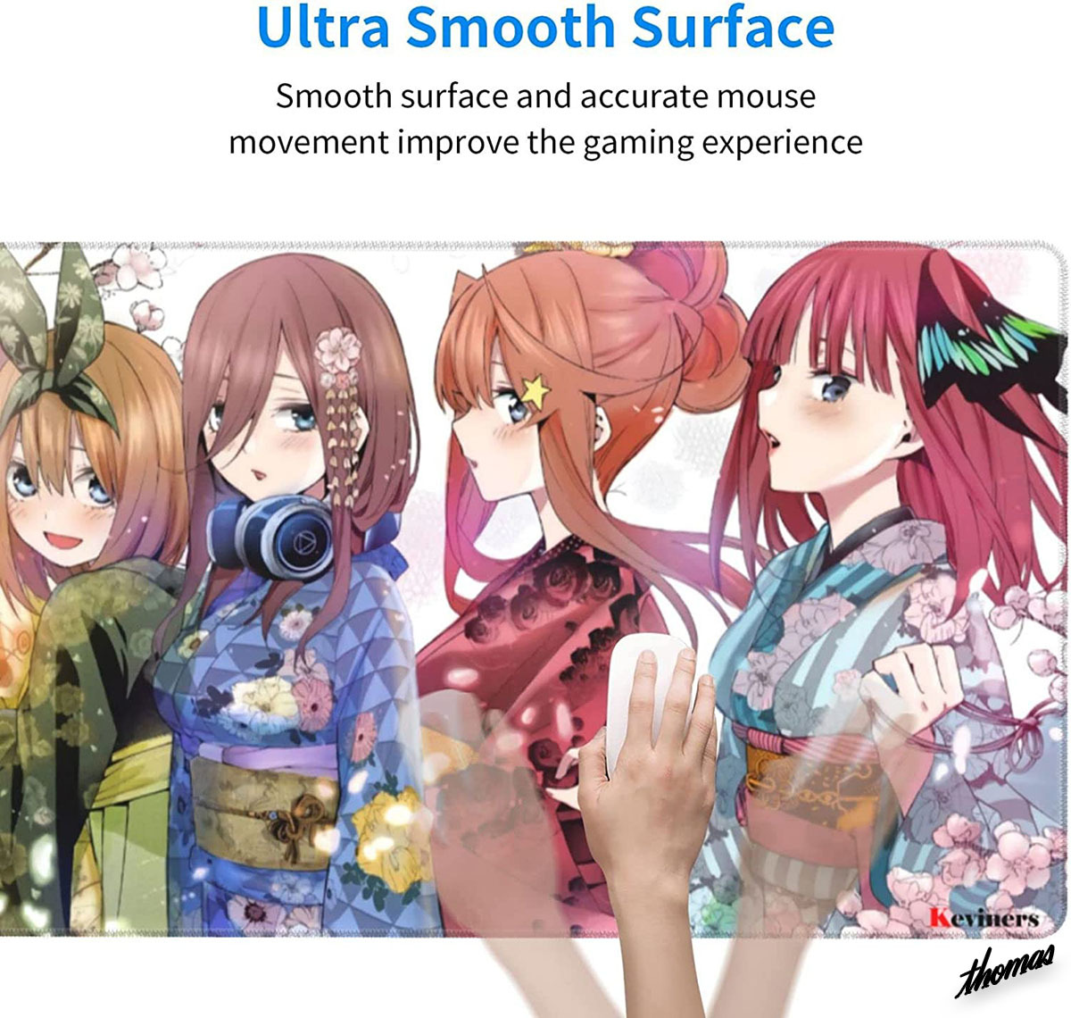 着物バージョン 五等分の花嫁 プレイマット マウスパッド デスク 着物バージョン 五等分の花嫁 プレイマット マウスパッド デスク