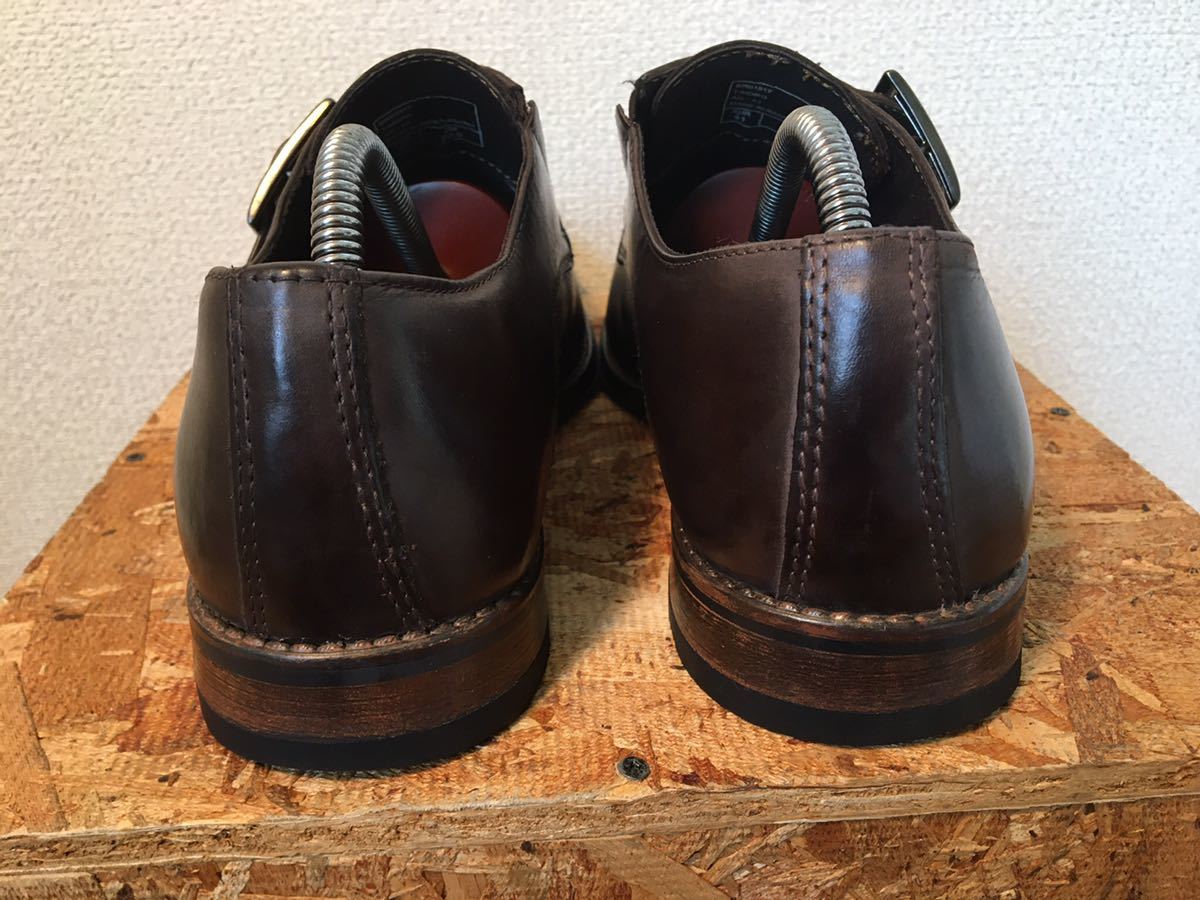 （113）ステファノロッシ　ビジネスシューズ 紳士靴　モンクストラップ　REGAL 焦茶　41(26.0cm相当)_画像4