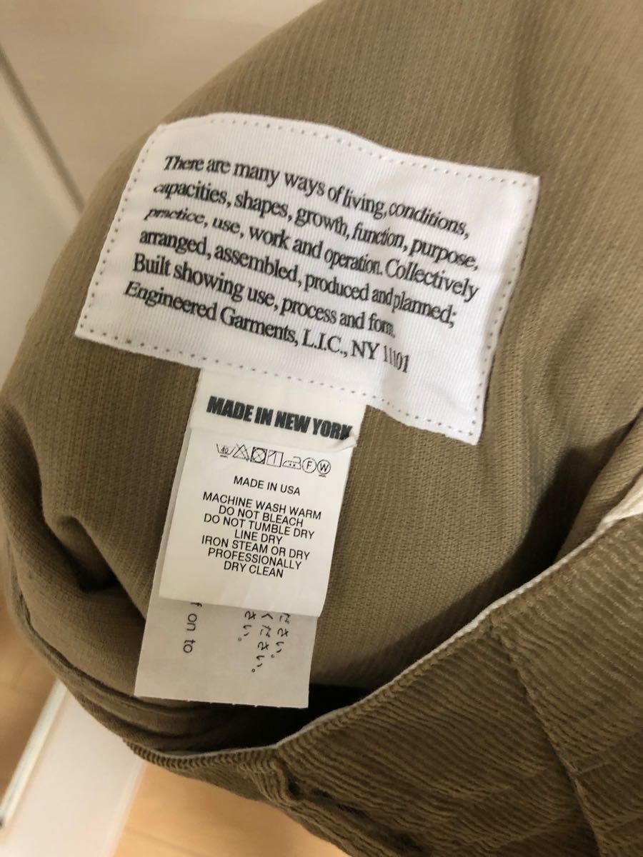 タグ付新品 FATIGUE SHORT 14W CORDUROY M KHAKI ファティーグショーツ