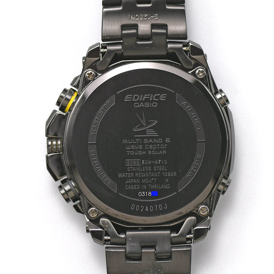 CASIO カシオ EDIFICE エディフィス クロノグラフ EQW-M710DC-1AJF タフソーラー電波 メンズ 紳士用 男性用 腕時計 中古_画像2