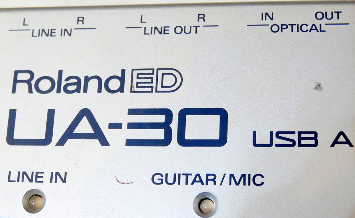 ▲(R405-B116)現状品 Roland ED ローランド UA-30 USB Audio Interface オーディオインターフェース_画像8