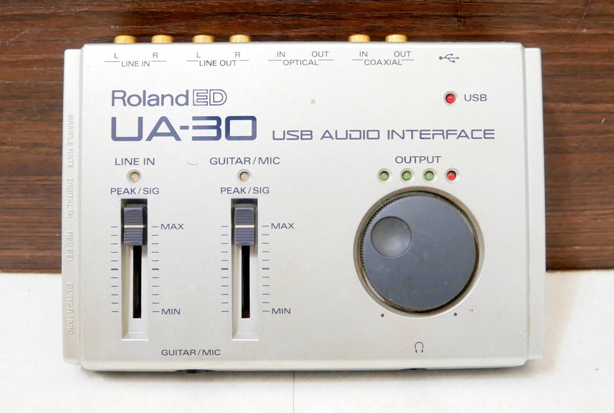 ▲(R405-B116)現状品 Roland ED ローランド UA-30 USB Audio Interface オーディオインターフェース_画像2