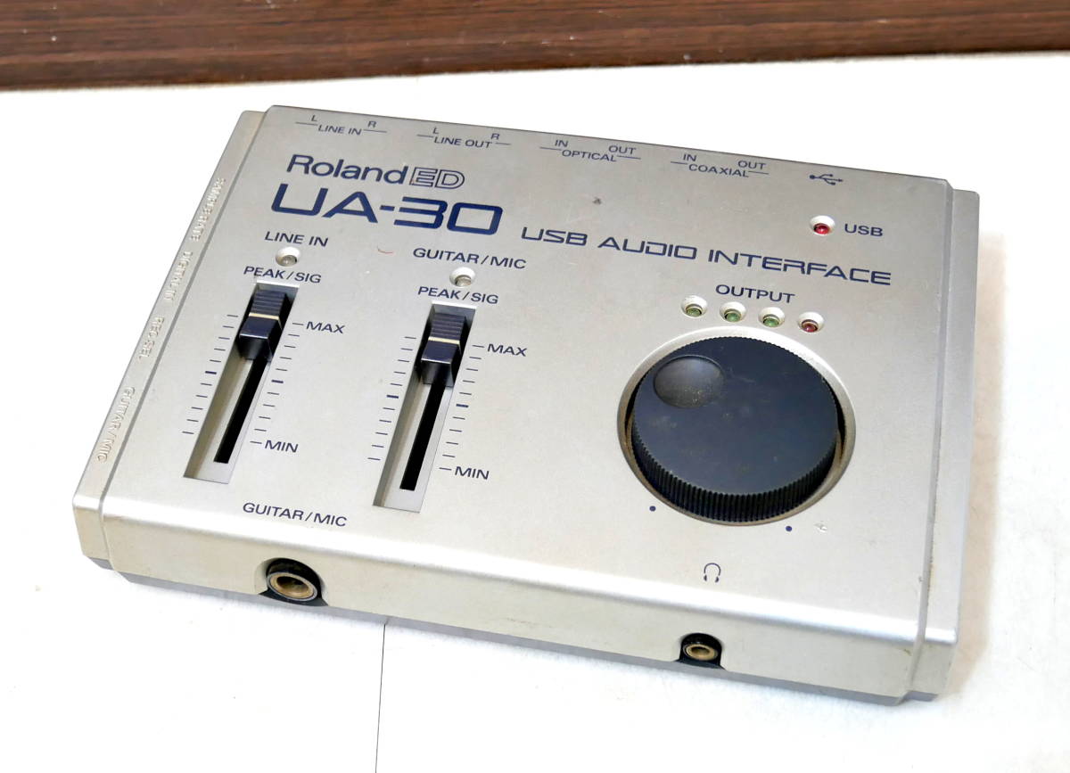 ▲(R405-B116)現状品 Roland ED ローランド UA-30 USB Audio Interface オーディオインターフェース_画像1