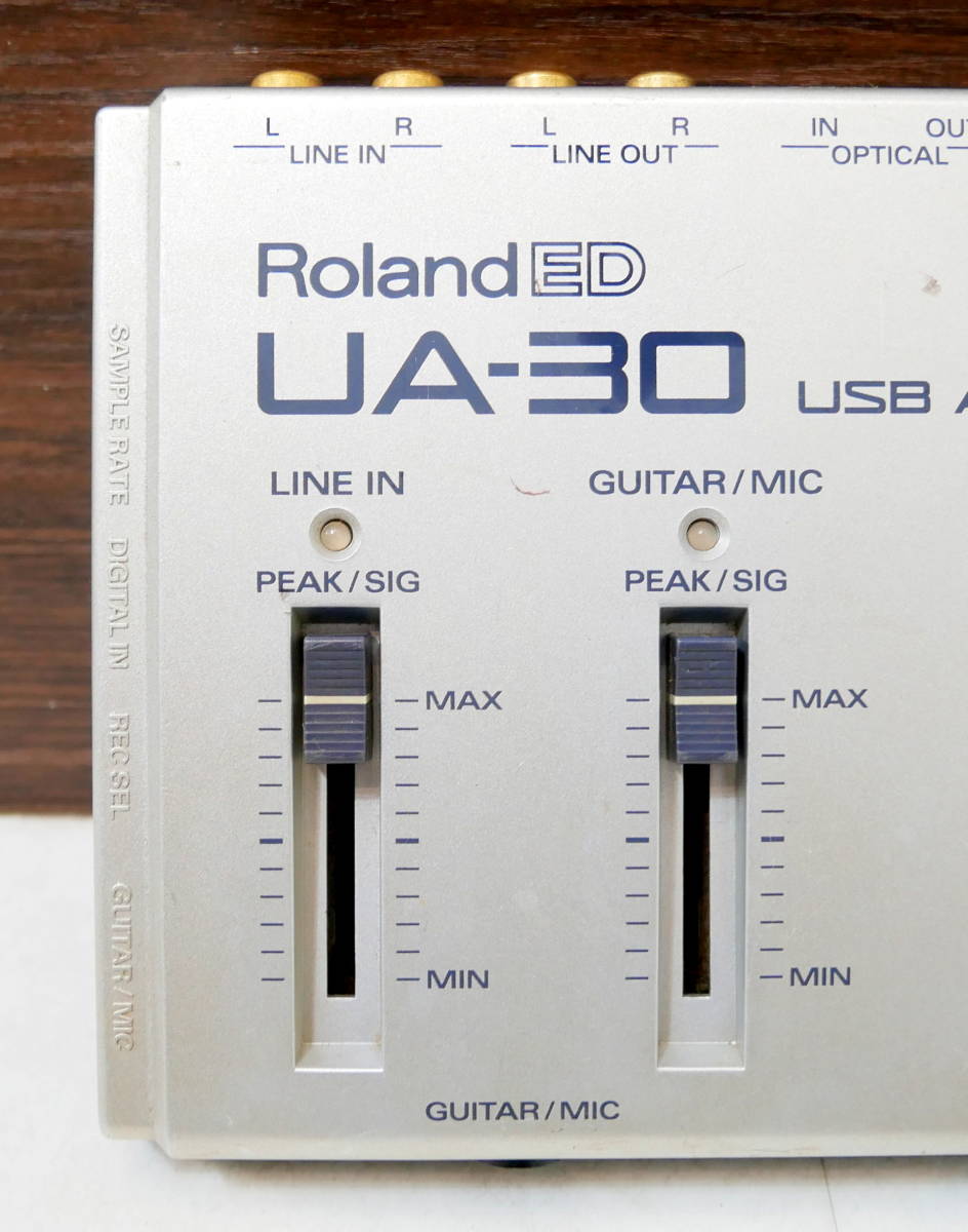 ▲(R405-B116)現状品 Roland ED ローランド UA-30 USB Audio Interface オーディオインターフェース_画像3