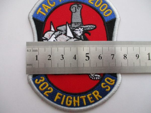 【送料無料】ファントムTAC MEET2000 302 FIGHTER SQ パッチ刺繍ワッペンF-4EJ/302飛行隊2000年 戦競 航空自衛隊PHANTOM戦闘機 M46_画像10