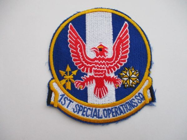 【送料無料】アメリカ空軍1ST SPECIAL OPERATIONS SQ第1特殊作戦飛行隊AFSOCパッチ刺繍ワッペン/AIR FORCE米空軍USAF米軍USミリタリー M47_画像1