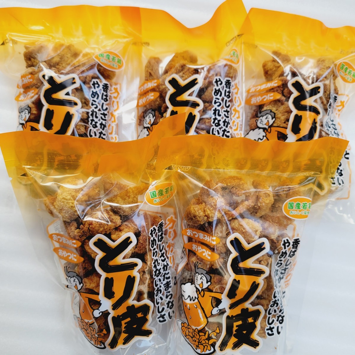 とり皮 4袋セット おつまみ 国産鶏皮使用 沖縄 お菓子 鶏皮揚げ