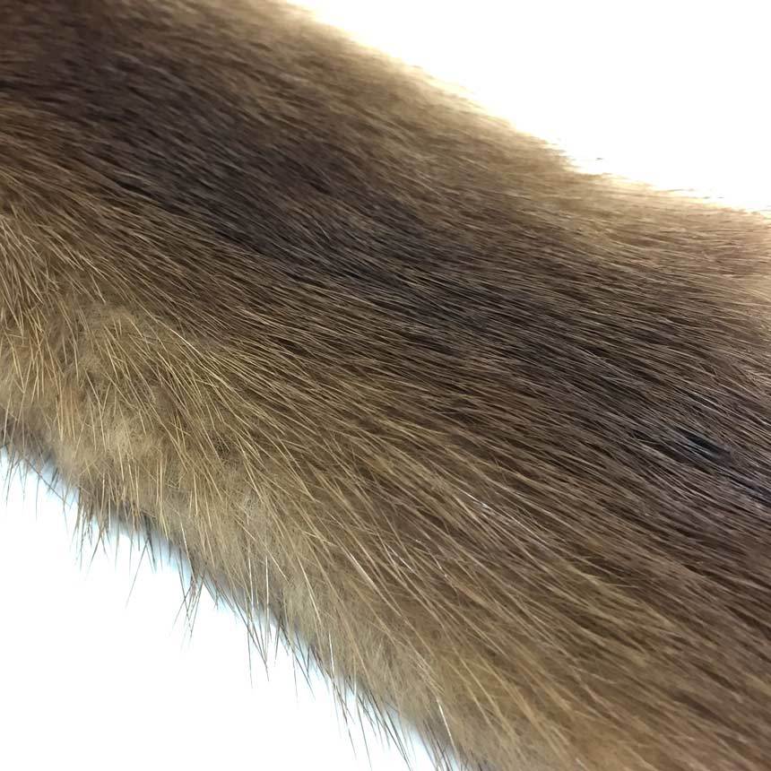 FENDI フェンディ ミンク 毛皮 ファー ブラウン ティペット aq6048