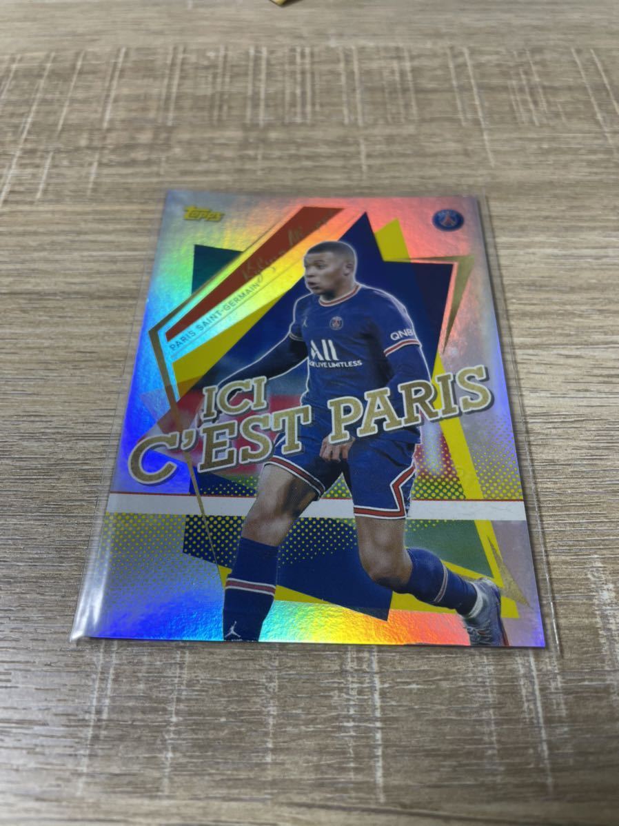 2021-22 TOPPS TEAMSET PARIS SAINT-GERMAIN HOBBY PSG 50枚限定　Kylian Mbapp キリアン・エムバペ　ムバッペ　パラレルカード_画像1