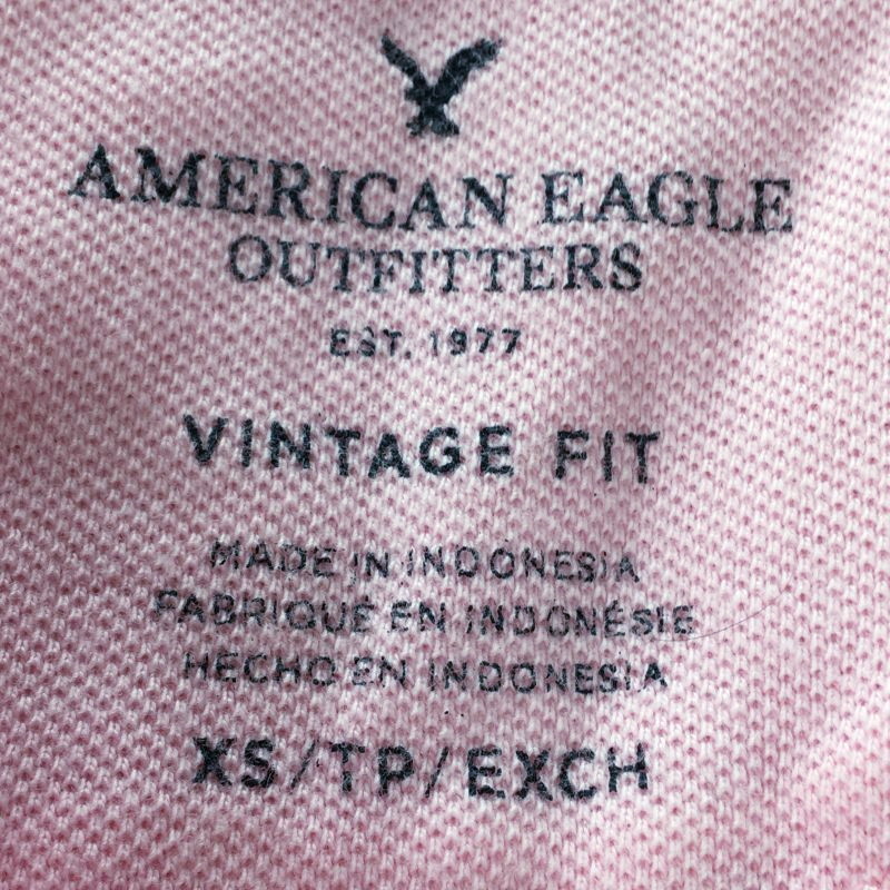 《郵送無料》■Ijinko◆アメリカンイーグル American Eagle Outfitters・Vintage Fit XS サイズ半袖ポロシャツ