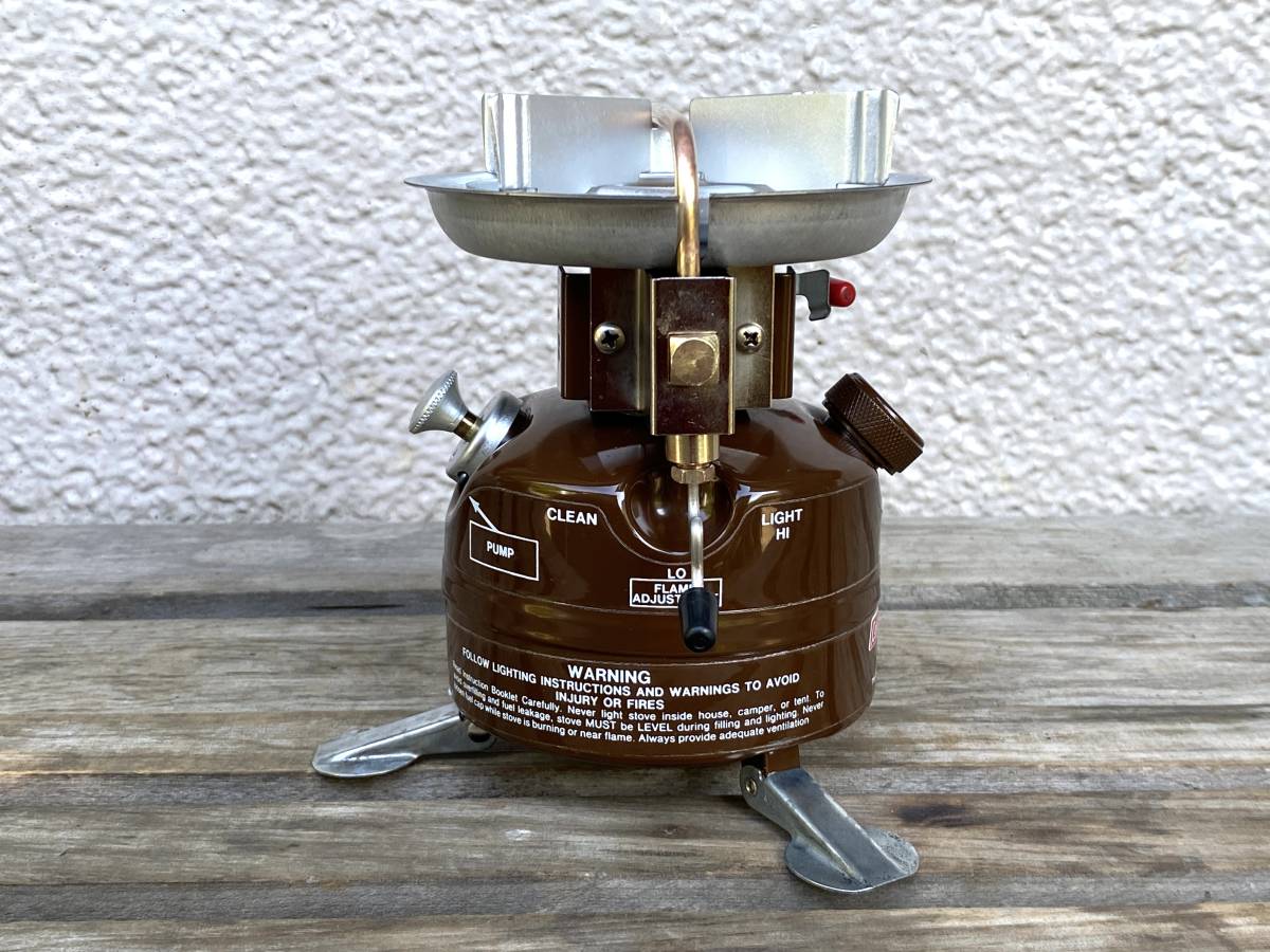 燃焼確認済み】コールマン 400 茶 4/82製 波型ゴトク 2レバー