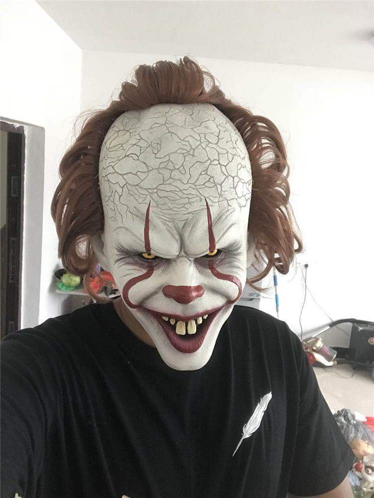  mask la Tec s Halloween .. mask cosplay piero party mask piero Joker mask 