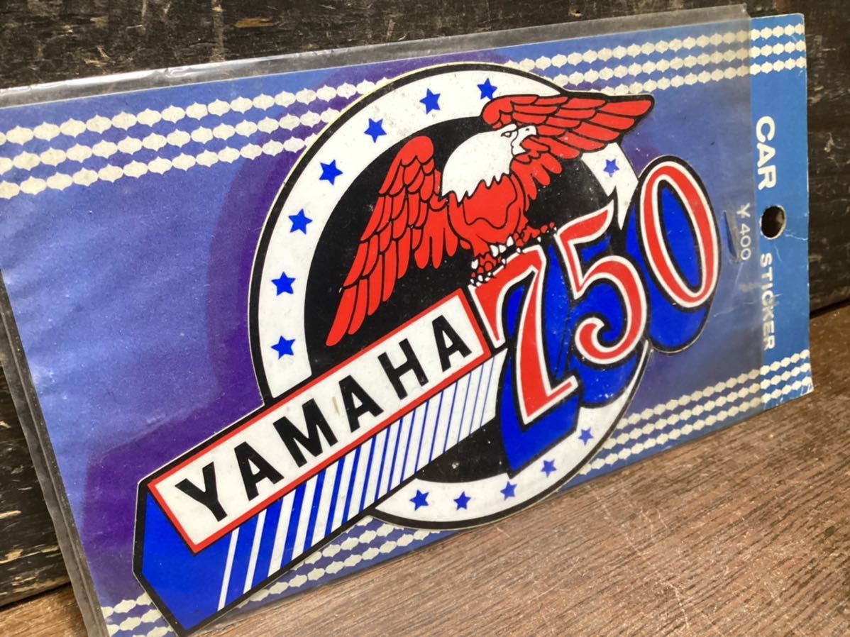 当時物 【 YAMAHA 750 】H-D風 ステッカー 新品 経年保管品 旧車 絶版車 昭和レトロ_画像1