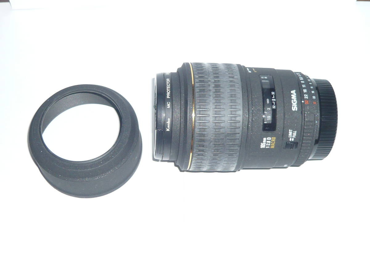 お見舞い F2.8 SIGMA単焦点105mm 値下げ EX ニコン HSM OS DG レンズ(単焦点)