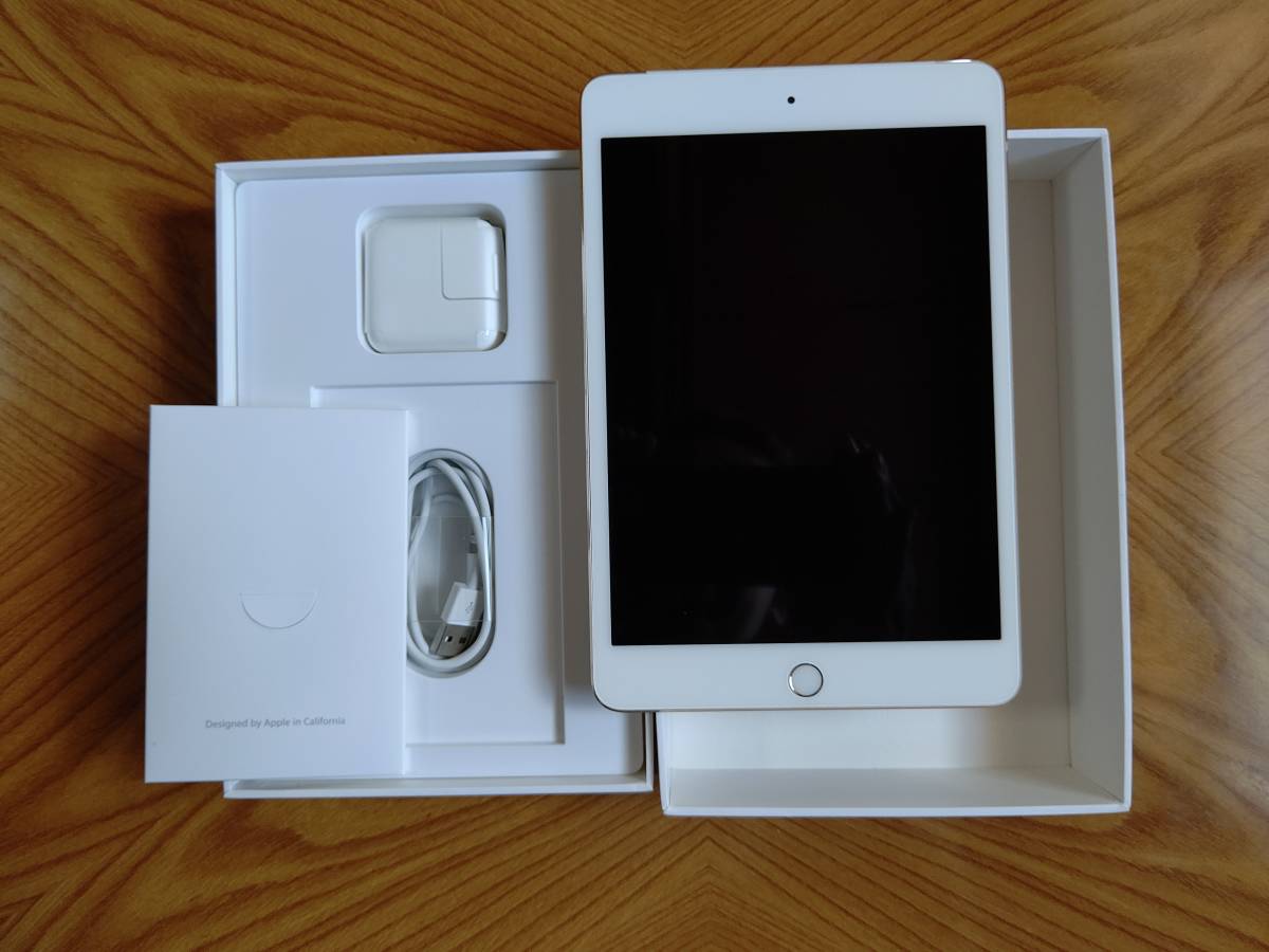 SIMフリー iPad mini 4 ゴールド 128GB MK782J/A Wi-Fi+Cellular