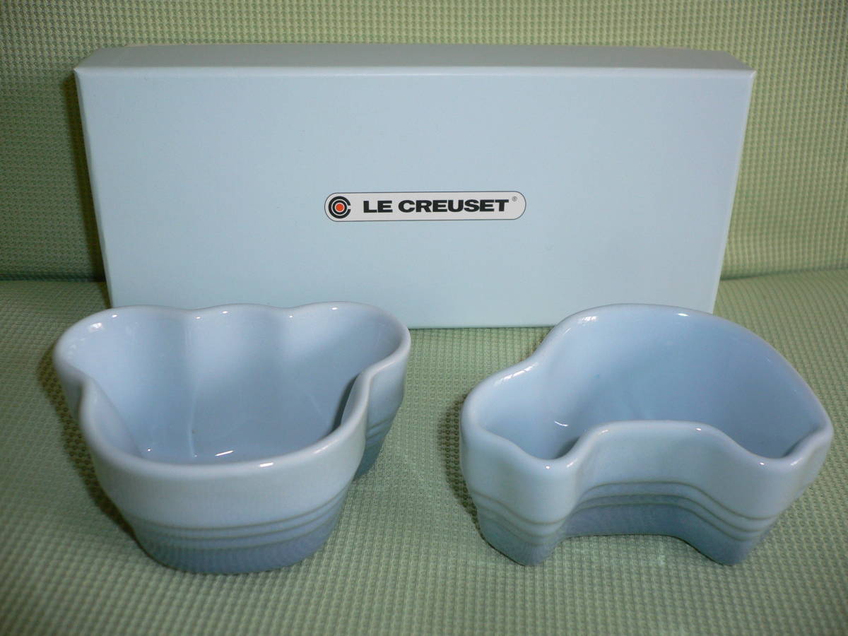 ＄ル・クルーゼ (Le Creuset) 　ベビー・ツイン・ラムカン　コースタルブルー　新品！_画像1