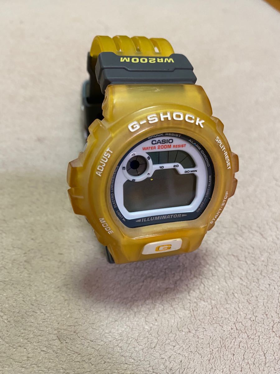 カシオ G-SHOCK DW-6900SG-9VT GLIDE イエロースケルトン