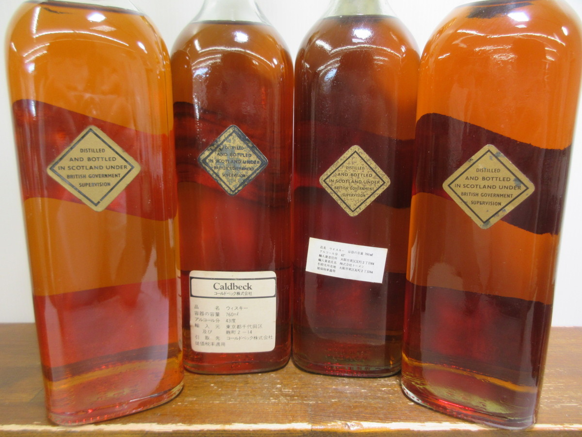 12本セット ジョニーウォーカー ブラックラベル 金キャップ JOHNNIE