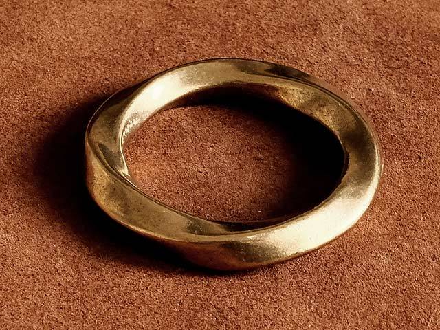  Gold ... ring 53mm ( large size ) brass parts brass custom parts key holder key ring two -ply can leather craft wheel ..