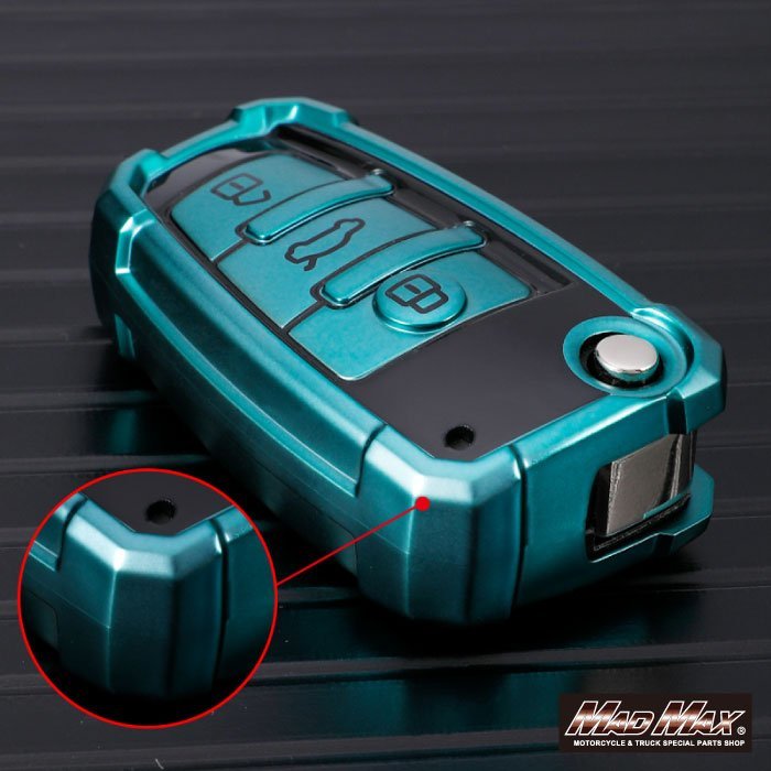  Volkswagen exclusive use Robot case TYPE B 3 button type TPU soft smart key case red / Touareg POLO[ mail service postage 200 jpy ]