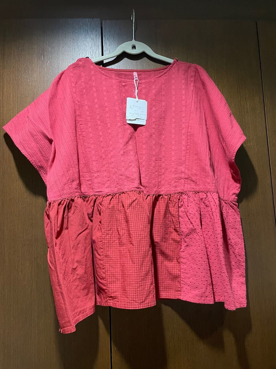 ☆新品☆シャンブルドゥシャーム パッチワークブラウス