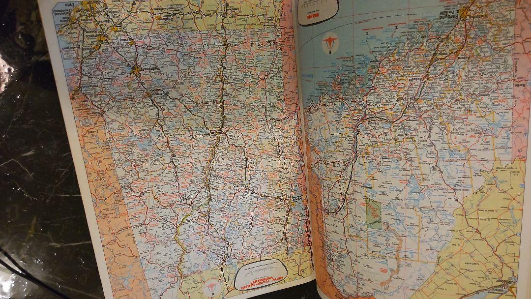 大型 1982年　ロードアトラス　アメリカとカナダの道路地図　ROAD ATLAS 旅行ガイド　マップ　英語　洋書 34cm_画像4