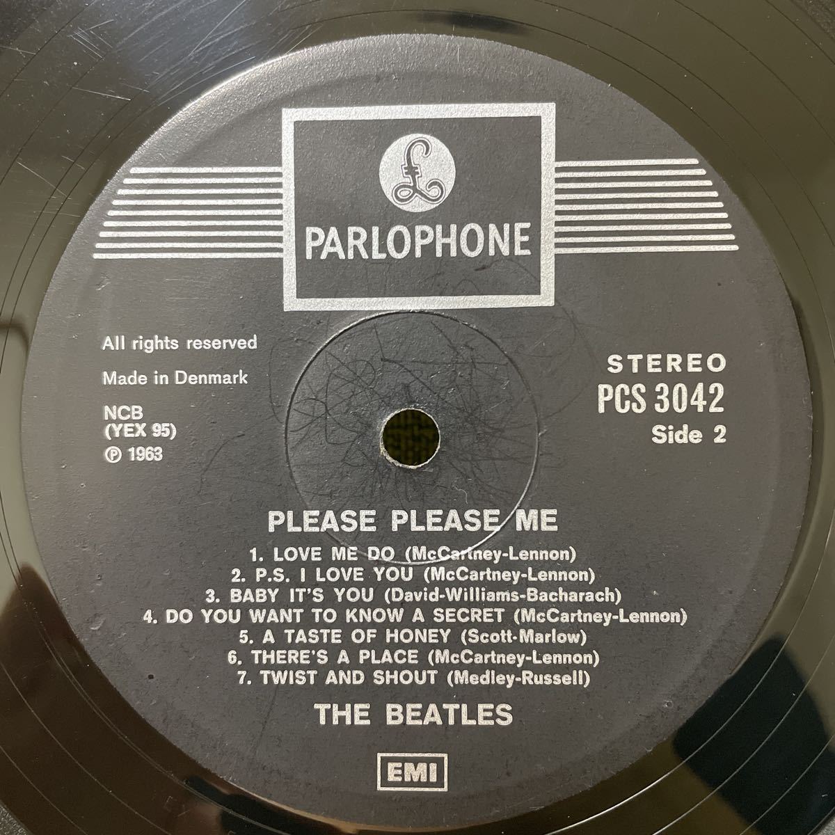 【UKマト!Denmark盤!】THE BEATLES /PLEASE PLEASE MEマトYEX94-1/YEX95-1 PCS3042【ジャケはUK製】