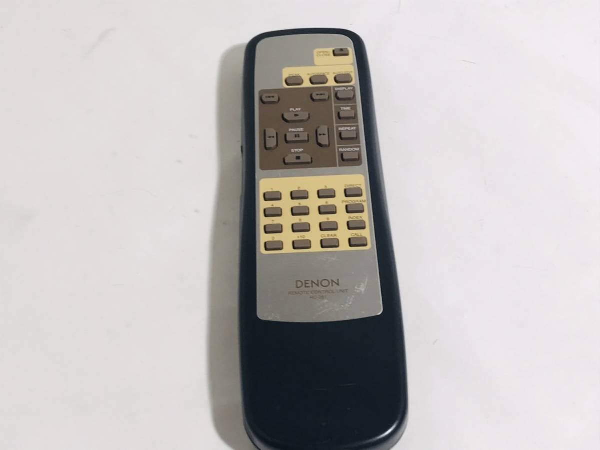 デノン リモコン】動作保証 DENON RC-281 USED DENON DCD-1650SR デノン リモコン】動作保証 DENON RC-281 USED DENON DCD-1650SR