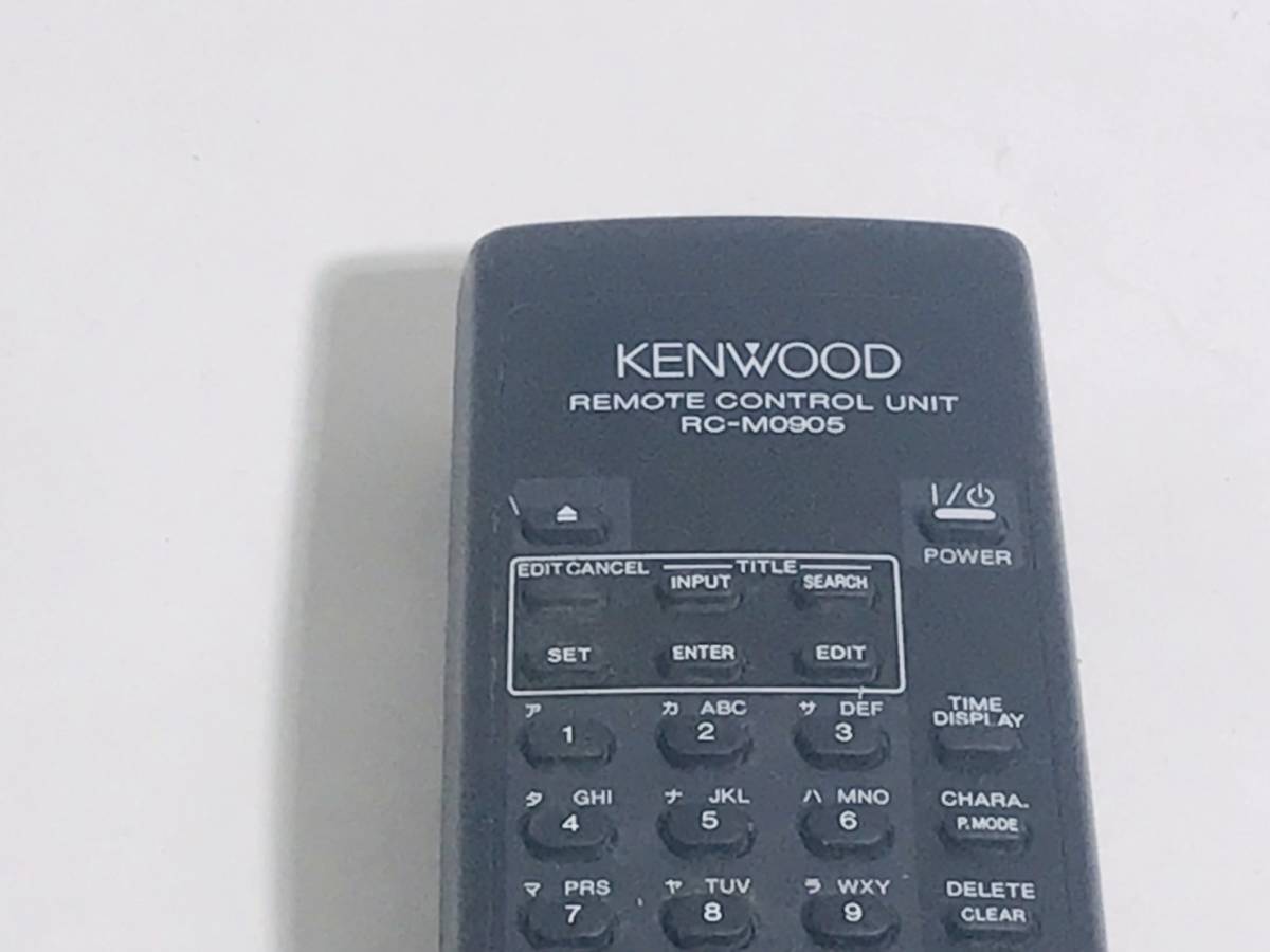 ケンウッド MDレコーダー リモコン 】動作保証 送料無料 RC-M0905