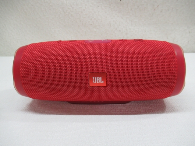 ★★JBL CHARGE 3 Bluetoothスピーカー レッド ジェービーエル ポータブルスピーカー 動作品 USED 58075★★！！_画像2