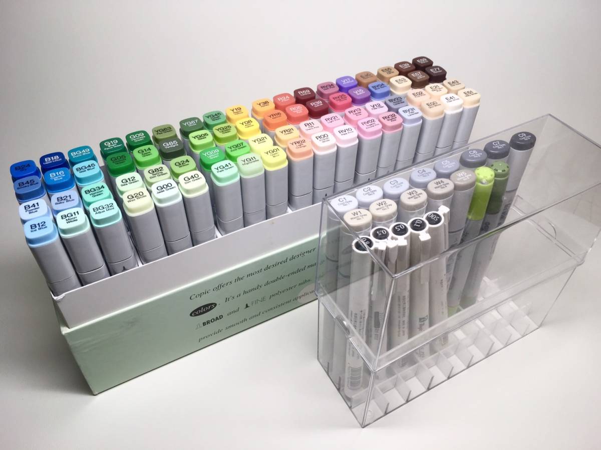 コピック】COPIC Too ☆72色セット＋グレー系13色＋その他 チャオ