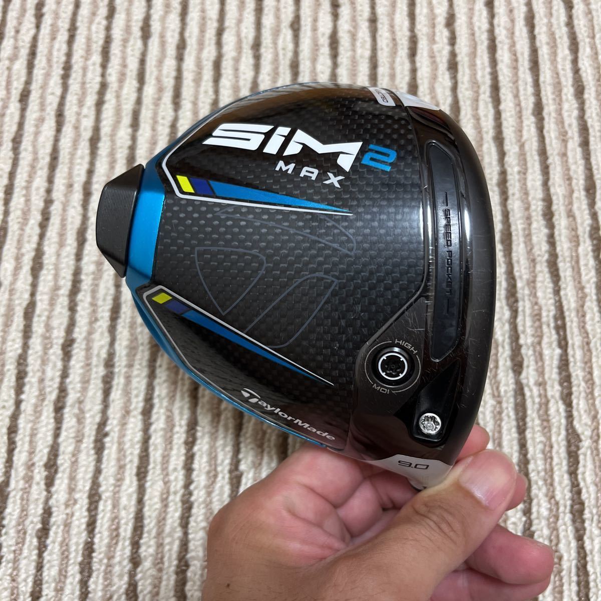 美品、送料込】SIM2 MAX 9.0°(9度) ヘッド単品(純正ヘッドカバー