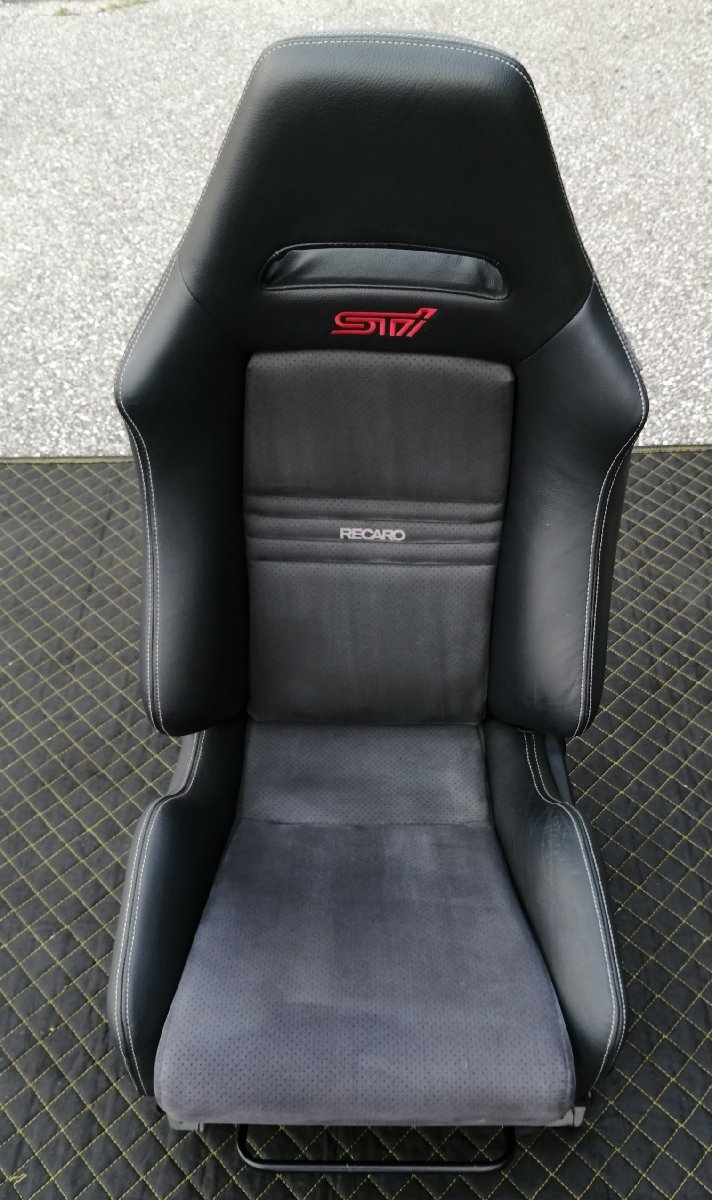 SUBARU Impreza WRX STI GVB Subaru original "Recaro" seat silver stitch for passenger's seat rare beautiful goods GRB GVF GRF