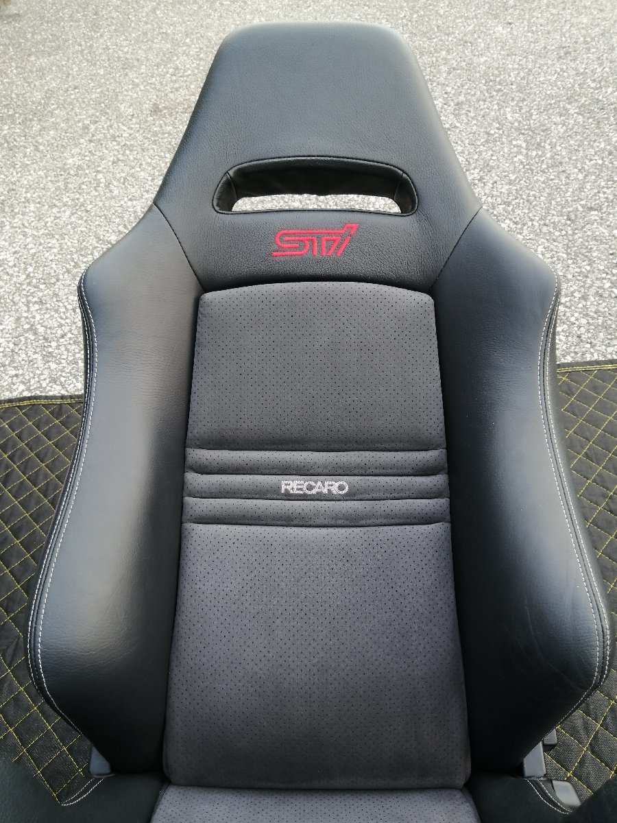 SUBARU Impreza WRX STI GVB Subaru original "Recaro" seat silver stitch for passenger's seat rare beautiful goods GRB GVF GRF