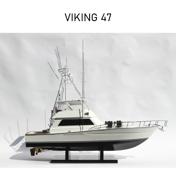 模型　船【ＶＩＫＩＮＧ47】バイキング４７　CM0095P　展示用　完成品　コレクション　ヨット　クルーザー　フィギュア　＃％ｙ