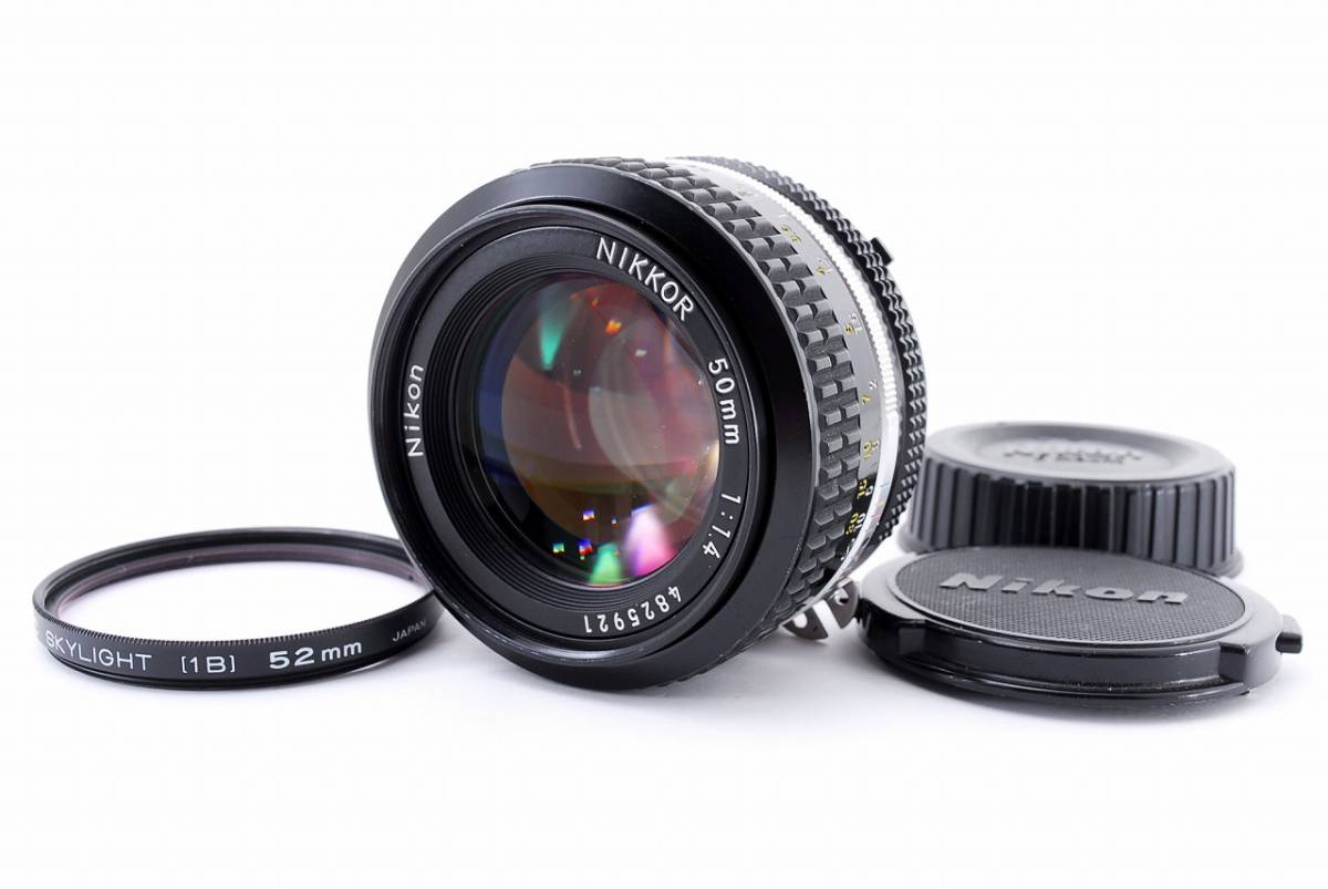 2818 Nikon Ai Nikkor 50mm f1.4 ニコン Fマウント 単焦点 マニュアルフォーカス 標準 レンズ_画像1