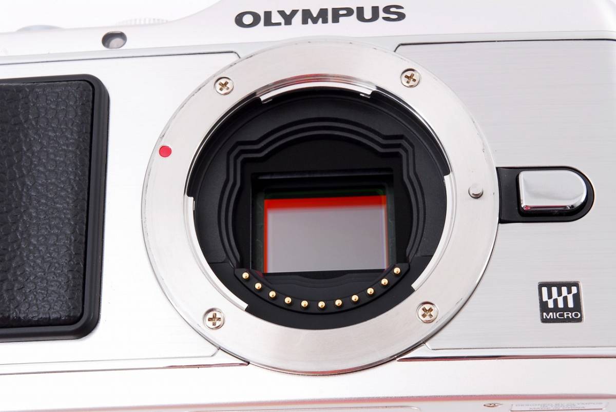 2751 ほぼ新品 僅か459ショット OLYMPUS PEN E-P3 ミラーレス一眼 ボディ シルバー E-P3 BODY SLV_画像9