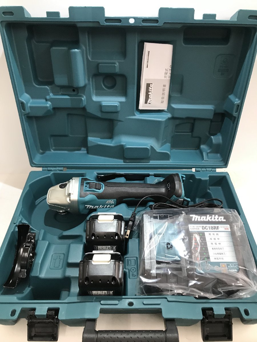 未使用品】マキタ GA404DRGXN 18V-100mm充電式ディスクグラインダ