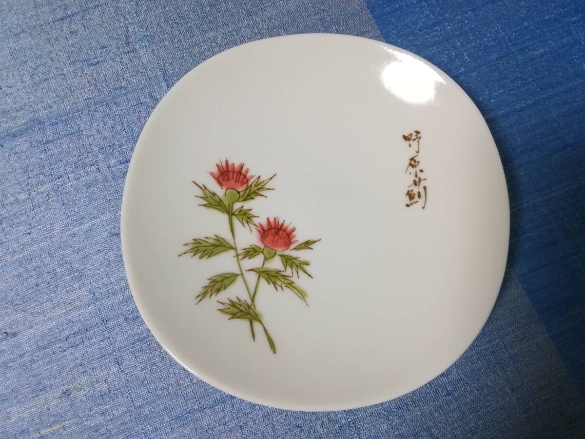 ★★『たち吉』《花絵変わり・角小皿・５枚》☆未使用 ☆ ★★_画像3