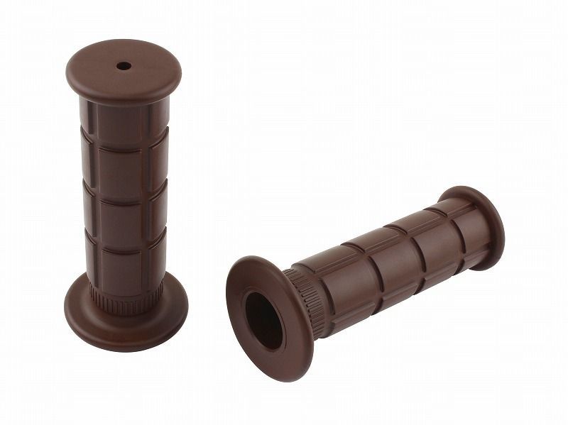 POSH Faith ポッシュフェイス 010372-DC クロスカットグリップ 非貫通タイプ ダークブラウン ハンドルグリップ_画像1