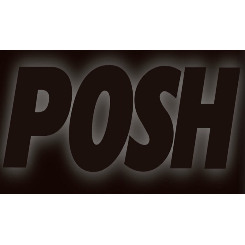 ポッシュ 990030-R6 マシンドホリゾントロングヘッドライトステープレート 右用 ブラック_画像1