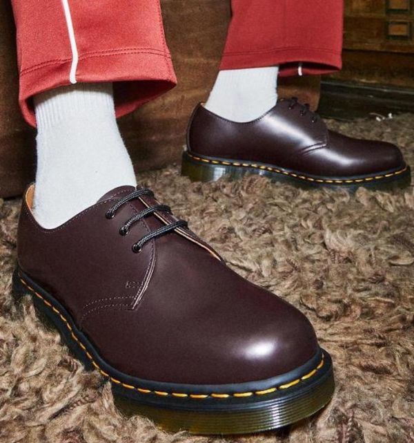 送料無料 Dr.Martens 27cm 1461 3 EYE バーガンディ ドレスシューズ スニーカー オフィス レザー オフィス スリッポン パンプス AAA102_画像6