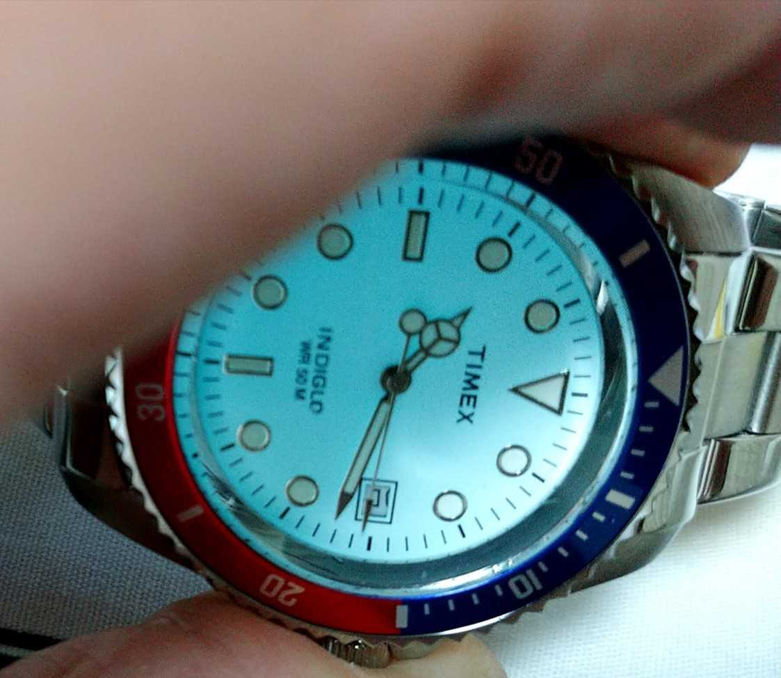 TIMEX ダイバーズウォッチ ペプシカラー TIMEX タイメックス ダイバー ダイバーズウォッチ ペプシカラー