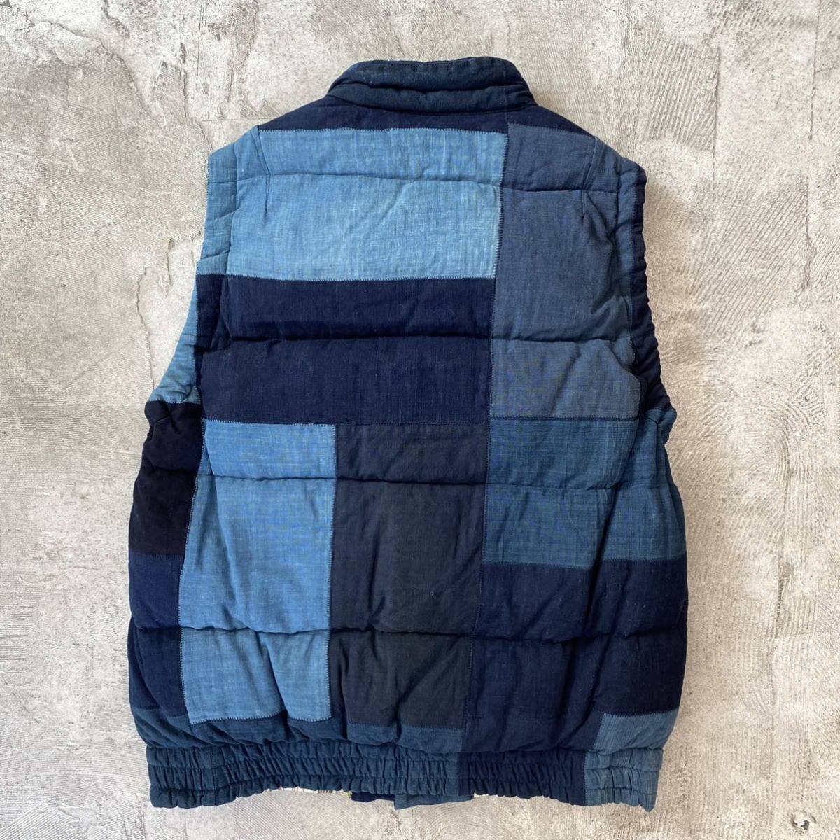 20ss 新品 visvim ICT INSULATOR DOWN VEST KOFU ビズビム 古布 パッチワーク ダウン ベスト INDIGO インディゴ サイズ 3 0220905013016_画像2