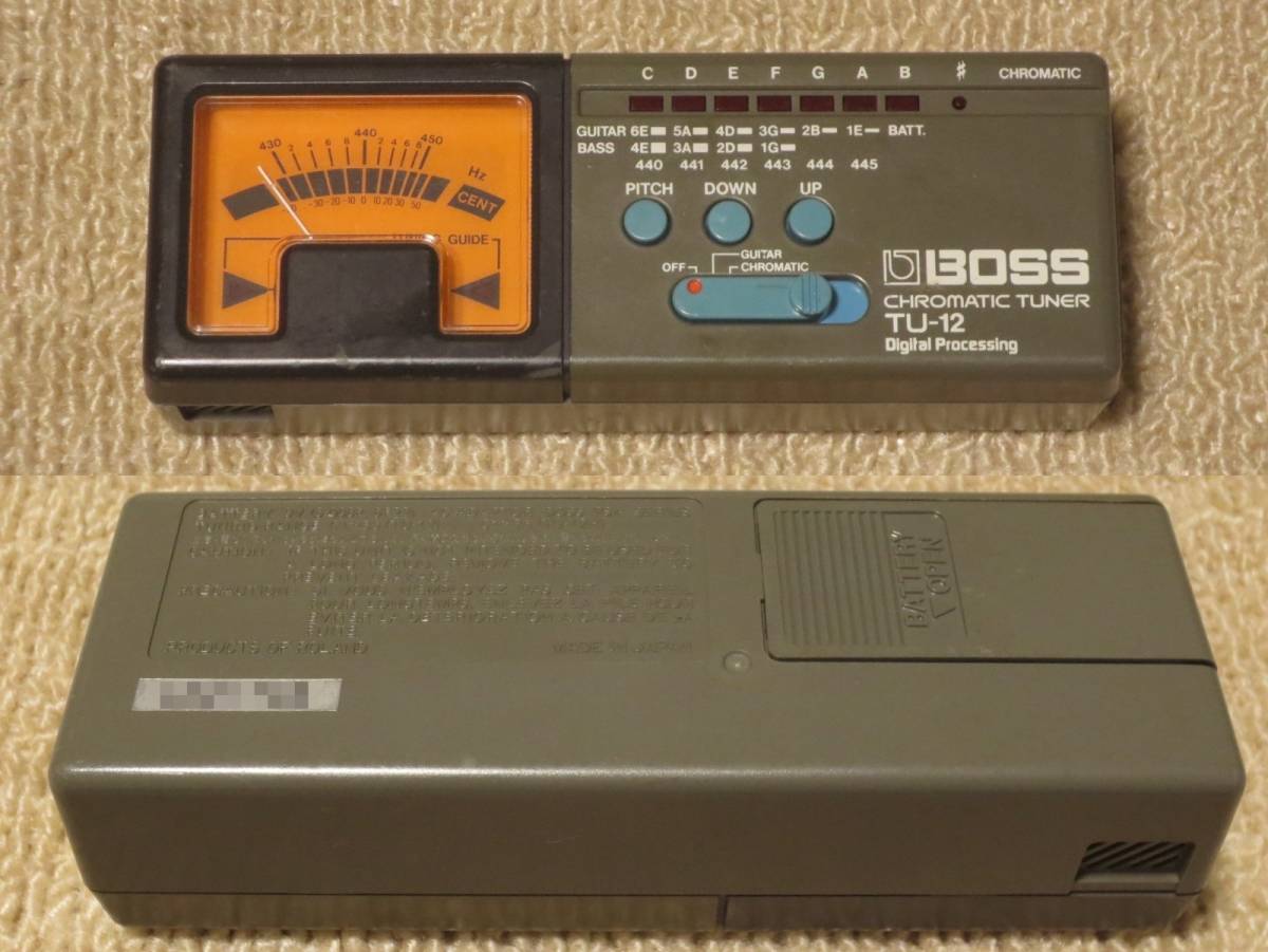 アニメショート BOSS ボス CHROMATIC TUNER TU-12 チューナー