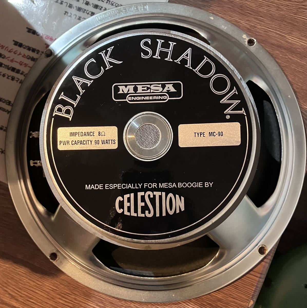 mesa CELESTION Black Shadow 英国製 8Ω 90w ギター スピーカー_画像1