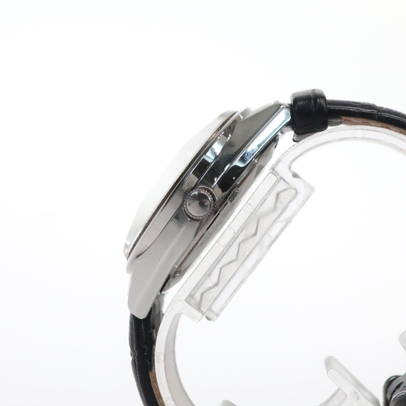 1円スタート 稼働品 SEIKO セイコー 5606-7240 LM ロードマチック 自動巻き デイデイト ブルー文字盤 SS カットガラス メンズ 腕時計_画像4