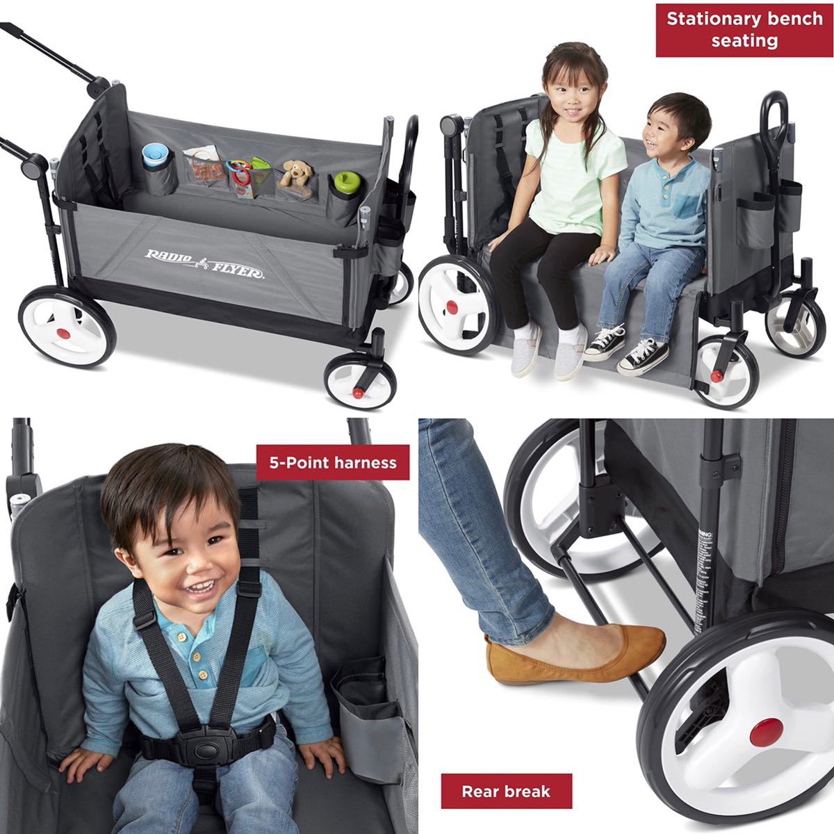 Radio flyer luxe wagon радио Flyer тележка для багажа Wagon передвижная корзинка коляска Stroller Coleman Coleman