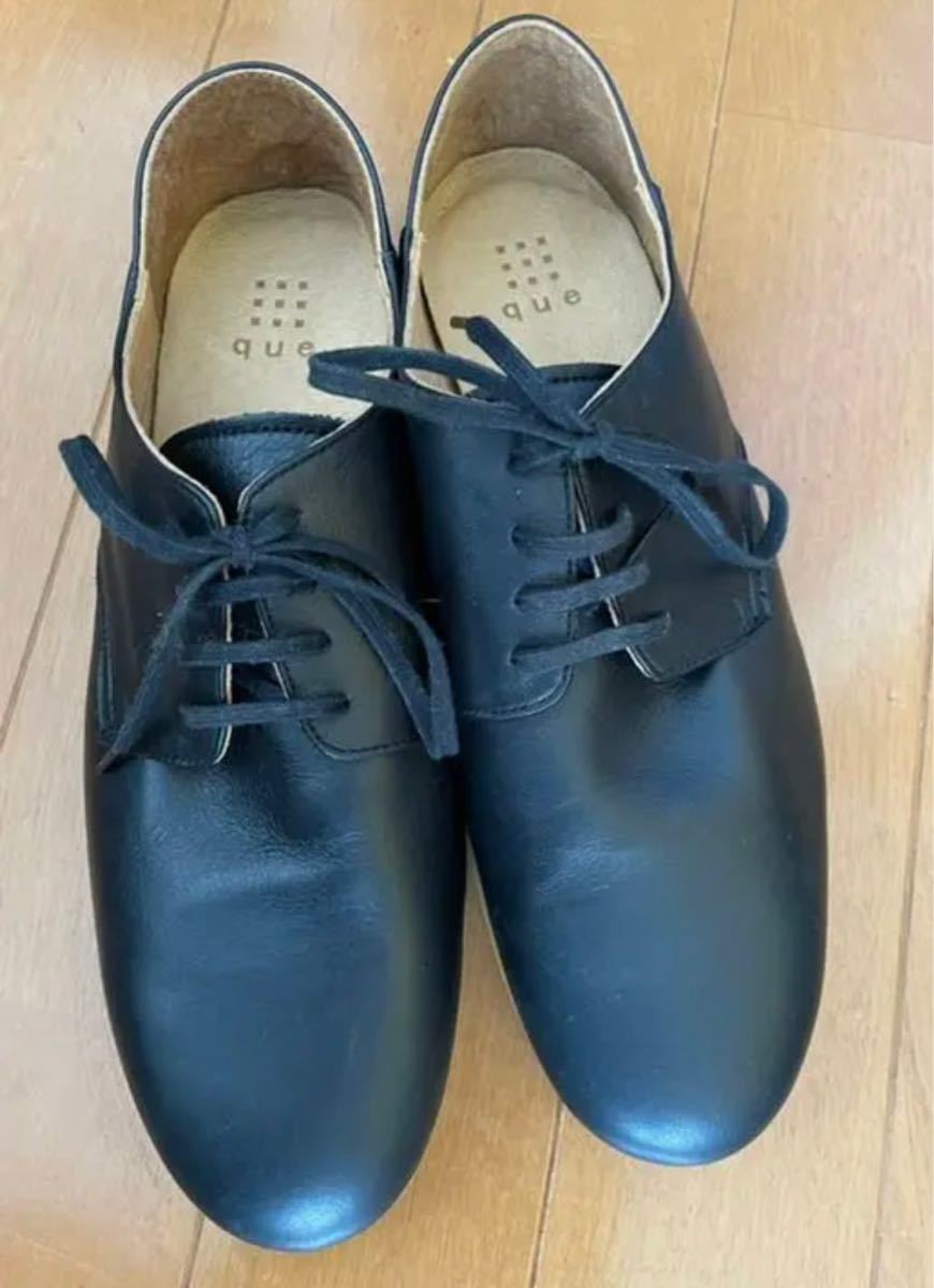 que shoes derby(キュー デルビィ) Mサイズ 黒(ブラック)