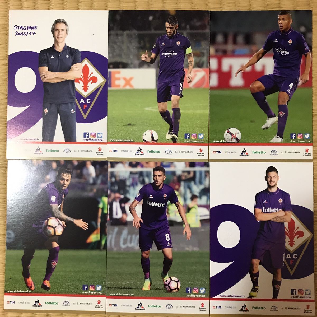 ( last 1 set )fio Len tea na2016/17 autograph autograph card 18 pieces set!pauro* saw The ilichichi Serie A